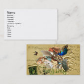  Alice in Wonderland collage Visitekaartje (Voorkant / Achterkant)