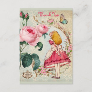 Alice in Wonderland Collage Wedding Bedankt