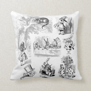 Alice in Wonderland Collectie Afbeeldingen Kussen