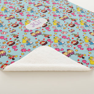 Alice in Wonderland Comforter - ADD Monogram Sherpa Deken