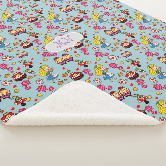 Alice in Wonderland Comforter - ADD Monogram Sherpa Deken (3/4)