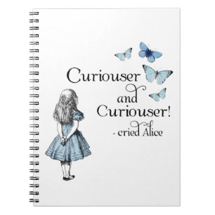 Alice in Wonderland Curiouser Butterfly Notitieboe Notitieboek