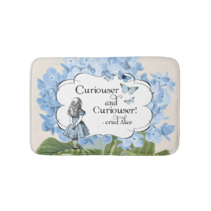 Alice in Wonderland Curiouser Hydrangea Bath Rug Badmat