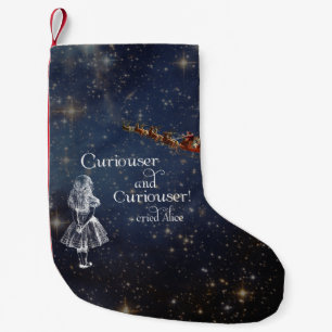 Alice in Wonderland Curiouser-kerststaart Kleine Kerstsok