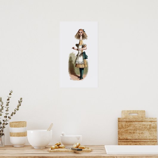 Alice in Wonderland Curiouser Poster Print (Keuken)