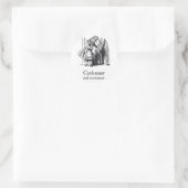 Alice in Wonderland Curiouser Ronde Sticker Set (Tas)