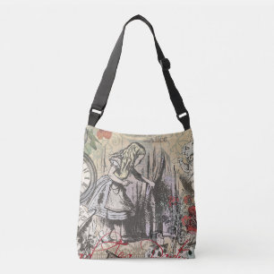 Alice in Wonderland Curtain Nonsense Crossbody Tas