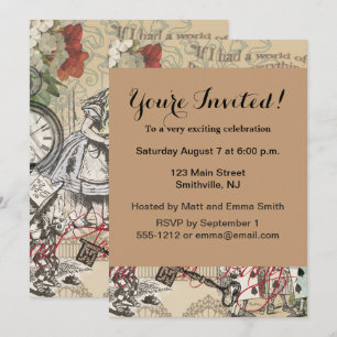 Alice in Wonderland Curtain Nonsense Kaart