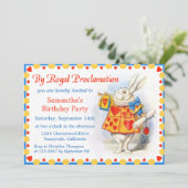Alice in Wonderland Custom Birthday Party nodigt u Kaart (Staand voorkant)