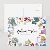 Alice In Wonderland Dankkaart Postkaart (Voorkant / Achterkant)