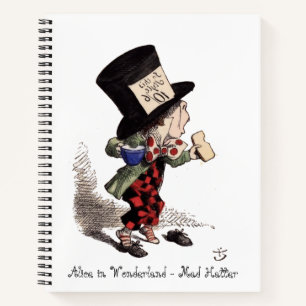 Alice in Wonderland - De Gekke Hoedenmaker (kleur) Notitieboek