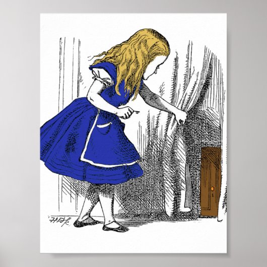 Alice in Wonderland - De kleine deur Poster (Voorkant)