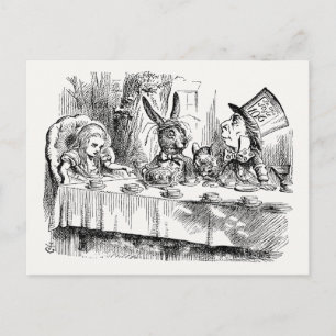 Alice in Wonderland - De Mad Hatter's Tea Party Briefkaart