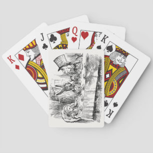 Alice in Wonderland - De theepartij van de gekke h Pokerkaarten