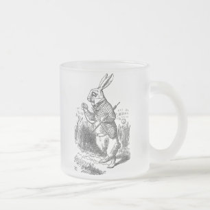 Alice in Wonderland de White Rabbit vintage Matglas Koffiemok