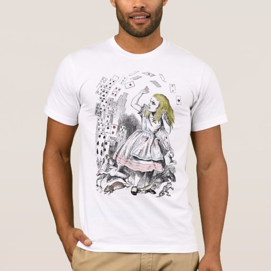 Alice in Wonderland Deck of Cards T-Shirt (Voorkant)