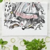 Alice in Wonderland Deck of Cards Tea Towel Theedoek (Gevouwen)