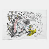 Alice in Wonderland Deck of Cards Tea Towel Theedoek (Horizontaal)
