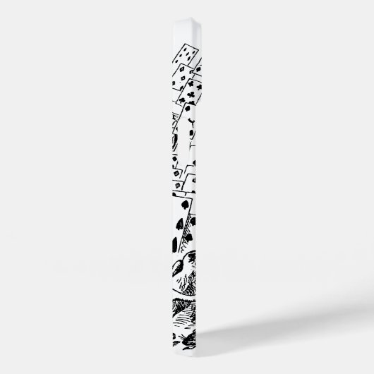 Alice in Wonderland, die kaarten speelt Case-Mate iPhone Case (Achterkant / Rechts)