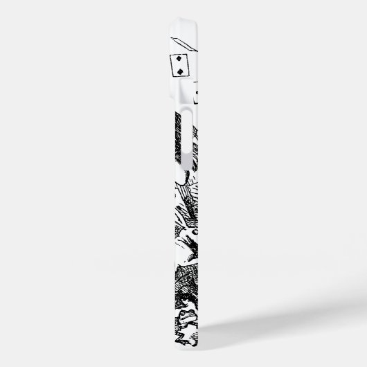 Alice in Wonderland, die kaarten speelt Case-Mate iPhone Case (Achterkant / Links)