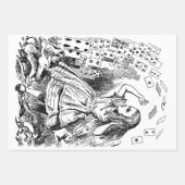 Alice in Wonderland, die kaarten speelt Inpakpapier Vel (Voorkant 3)