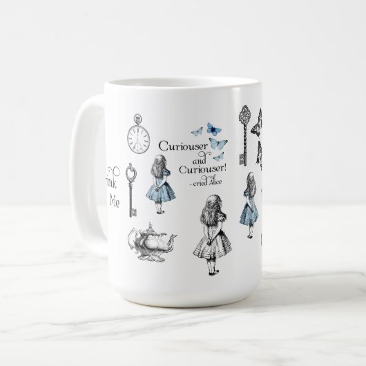 Alice in Wonderland  Dingen Mok (Voorkant links)