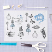Alice in Wonderland, -dingen, weefselpapier Tissuepapier (Craft)