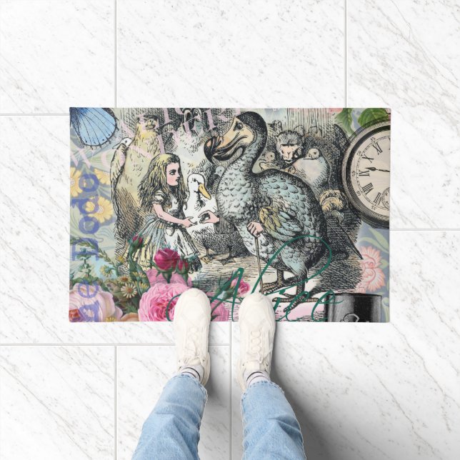 Alice in Wonderland Dodo Classic Artwork Deurmat (Binnen)