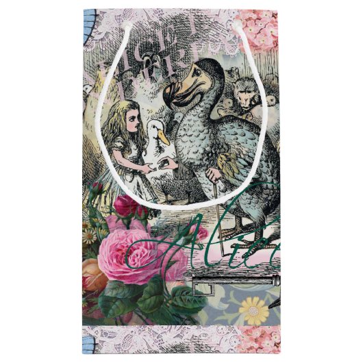 Alice in Wonderland Dodo Classic Artwork Klein Cadeauzakje (Achterkant)
