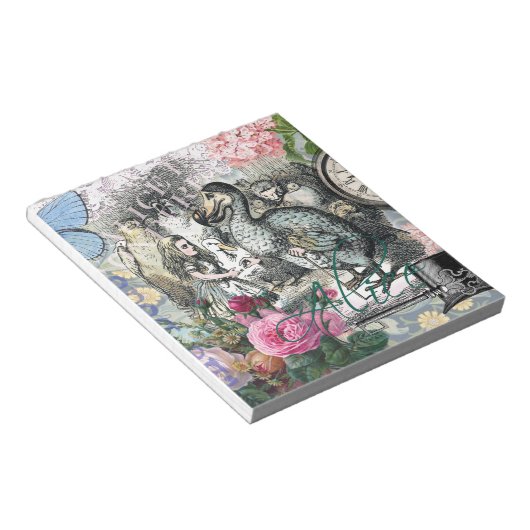 Alice in Wonderland Dodo Classic Artwork Notitieblok (Schuin)