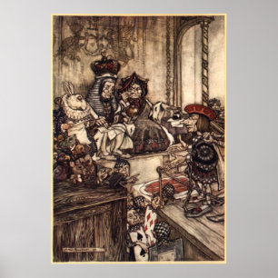 Alice in Wonderland door Arthur Rackham Poster