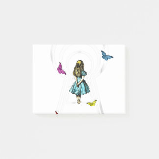 Alice in Wonderland door het sleutelgat Post-it® Notes