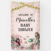 Alice in Wonderland Douche Blush & Mint Spandoek (Verticaal)