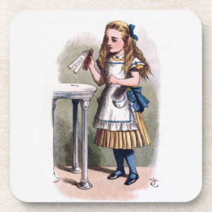 Alice in Wonderland Drink me kurk Onderzetter set