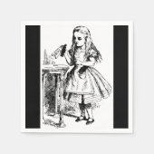 Alice in Wonderland Drink me Papier Napkins Servetten (Voorkant)