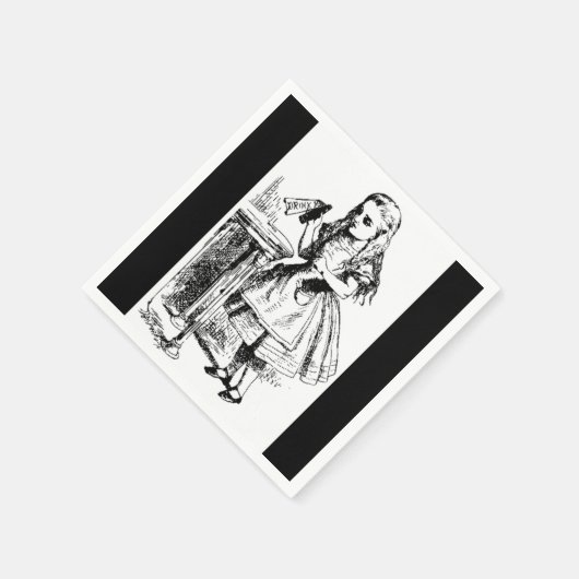 Alice in Wonderland Drink me Papier Napkins Servetten (Hoek)