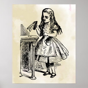 Alice in Wonderland Drink me Poster