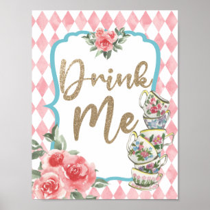 Alice in Wonderland Drink me Poster