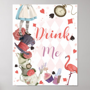 Alice in Wonderland Drink me Poster