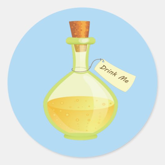 Alice in Wonderland Drink Me Stickers (Voorkant)