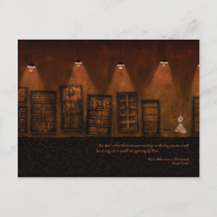 Alice in Wonderland - een kleine gouden sleutel Briefkaart