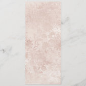 Alice in Wonderland Elegant  Bloemendiner Menu (Achterkant)