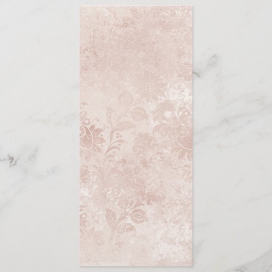 Alice in Wonderland Elegant Bloemendiner Menu (Achterkant)