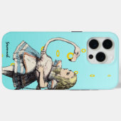 Alice in Wonderland en A Flamingo Case-Mate iPhone Case (Achterkant (horizontaal))