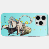 Alice in Wonderland en A Flamingo Case-Mate iPhone Case (Achterkant (horizontaal))