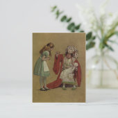 Alice in Wonderland en de Duchess en de Pig Briefkaart (Staand voorkant)