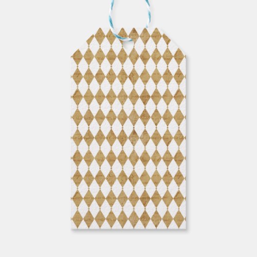 Alice in Wonderland en de Rozen Cadeaulabel (Achterkant)