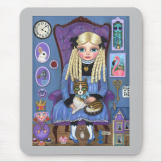 Alice in Wonderland en Dinah Cat Fairy Tale Muismat