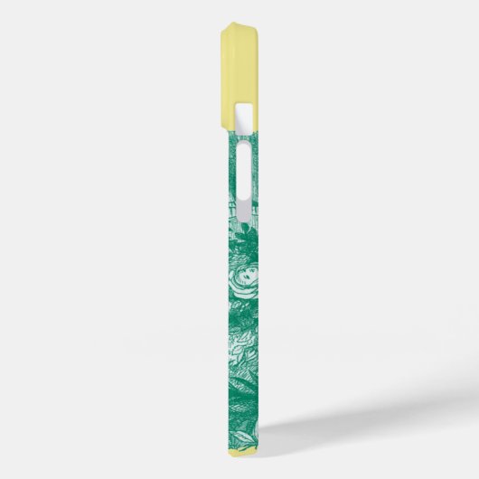 Alice in Wonderland en Flowers Case-Mate iPhone Case (Achterkant / Links)