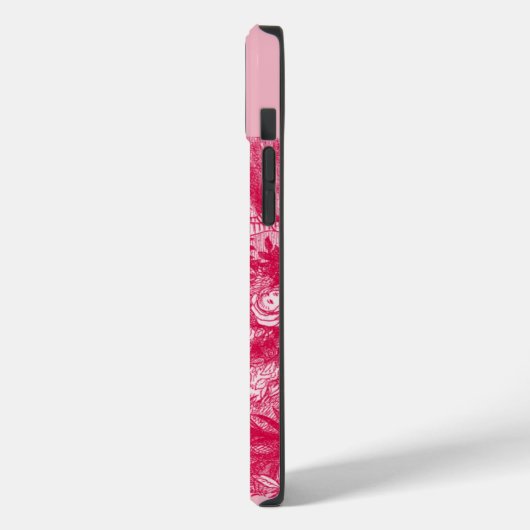 Alice in Wonderland en Flowers Case-Mate iPhone Case (Achterkant / Links)